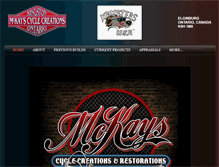 Tablet Screenshot of mckayscyclecreations.com